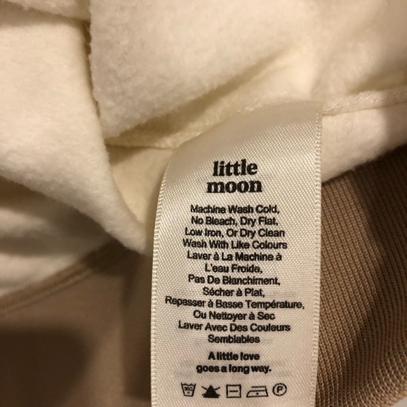 Aritzia Little Moon Amaranth Varsity Ivory Crewneck Sweater - Picture 3 of 4